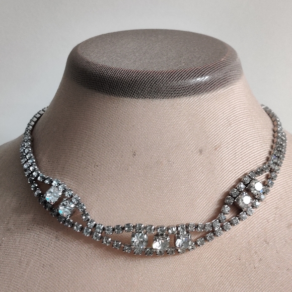 🇨🇦 Vintage 50s Art Deco necklace by Kramer of NY - Picture 1 of 13